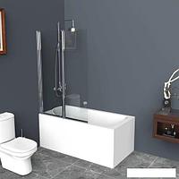 Стеклянная шторка для ванны BelBagno UNO-V-2-110/150-C-Cr