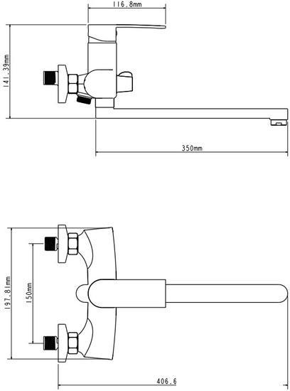 Смеситель Ekko E22151-8 - фото 2 - id-p224428935