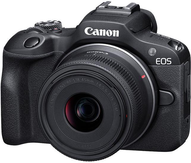 Беззеркальный фотоаппарат Canon EOS R100 Kit 18-45mm F4.5-6.3 IS STM - фото 1 - id-p225074253