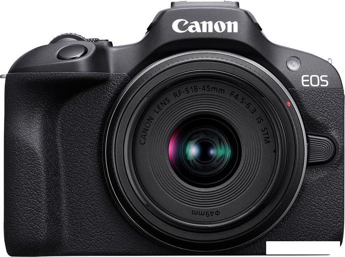 Беззеркальный фотоаппарат Canon EOS R100 Kit 18-45mm F4.5-6.3 IS STM - фото 3 - id-p225074253