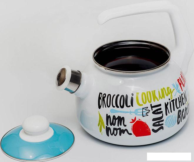 Чайник со свистком Metrot Брокколи 181001 - фото 3 - id-p224849142
