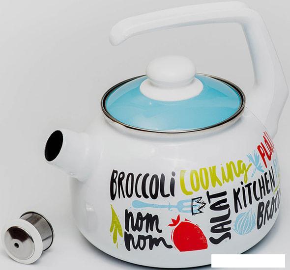 Чайник со свистком Metrot Брокколи 181001 - фото 4 - id-p224849142