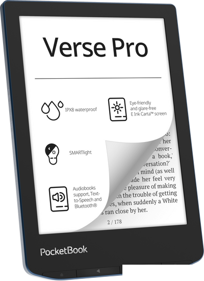 Электронная книга PocketBook A4 634 Verse Pro (лазурный) - фото 4 - id-p225075116