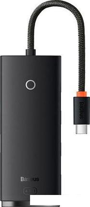 USB-хаб Baseus Lite Series 4-Port USB A - Type C WKQX030301 (0.25 м, черный), фото 2