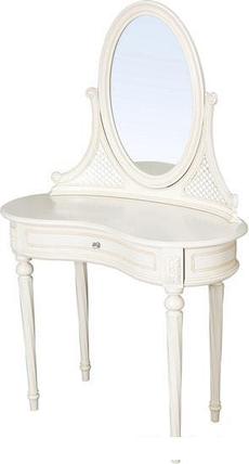 Туалетный столик с зеркалом ГрандМодерн Без деколи 89x40x142 (ваниль), фото 2