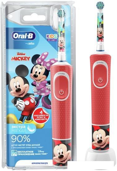 Электрическая зубная щетка Oral-B Kids Mickey D100.413.2K