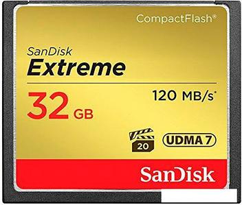 Карта памяти SanDisk Extreme CompactFlash 32GB [SDCFXSB-032G-G46]