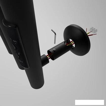 Полотенцесушитель Маргроид Ferrum Inaro СНШ 100x6 3 крючка (черный матовый, таймер справа), фото 2