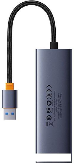 USB-хаб Baseus Flite Series 4-Port USB-A Hub B0005280A813-01 - фото 2 - id-p226279518