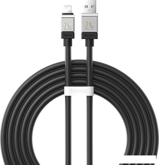Кабель Baseus CoolPlay Series Fast Charging Cable 2.4A USB Type-A - Lightning (2 м, черный) - фото 1 - id-p226279538
