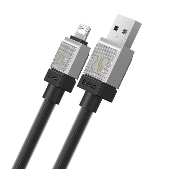 Кабель Baseus CoolPlay Series Fast Charging Cable 2.4A USB Type-A - Lightning (2 м, черный) - фото 2 - id-p226279538