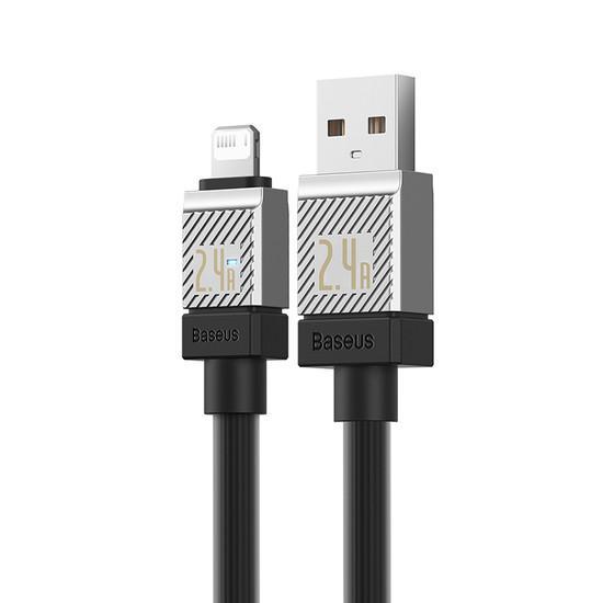 Кабель Baseus CoolPlay Series Fast Charging Cable 2.4A USB Type-A - Lightning (2 м, черный) - фото 4 - id-p226279538