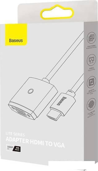 Адаптер Baseus Lite Series Adapter HDMI - VGA WKQX010001 - фото 7 - id-p226279573