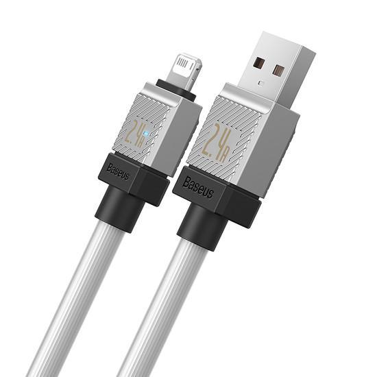 Кабель Baseus CoolPlay Series Fast Charging Cable 2.4A USB Type-A - Lightning (2 м, белый) - фото 2 - id-p226279674