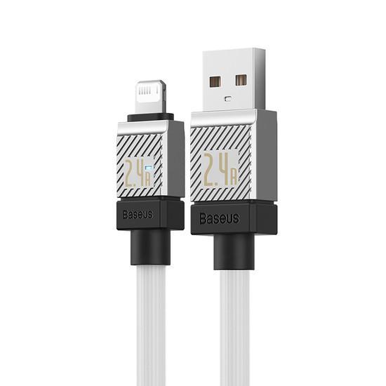 Кабель Baseus CoolPlay Series Fast Charging Cable 2.4A USB Type-A - Lightning (2 м, белый) - фото 4 - id-p226279674