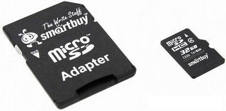 Карта памяти Smart Buy microSDHC Class 10 32GB (SB32GBSDCL10-01) - фото 2 - id-p225828308