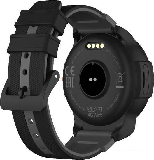 Детские умные часы Elari KidPhone 4G Wink (черный) - фото 4 - id-p225071266