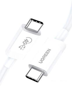 Кабель Ugreen US506 40113 USB Type-C - USB Type-C (0/.8 м, белый)