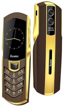 Кнопочный телефон Olmio K08 (кофе/золото), фото 2