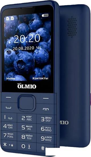 Кнопочный телефон Olmio E29 (синий) - фото 1 - id-p226280033