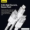 Кабель Baseus One-For-Three Fast Charging Data Cable 3.5A USB Type-A - USB Type-C/microUSB/Lightning, фото 3