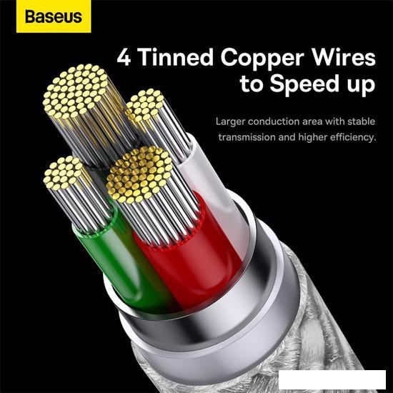 Кабель Baseus One-For-Three Fast Charging Data Cable 3.5A USB Type-A - USB Type-C/microUSB/Lightning - фото 8 - id-p226280043