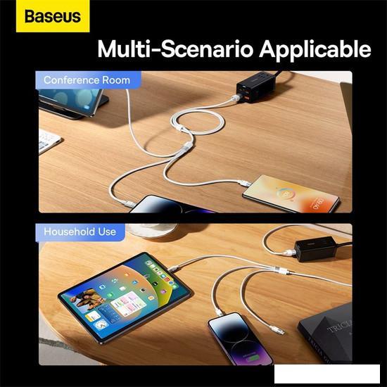 Кабель Baseus One-For-Three Fast Charging Data Cable 3.5A USB Type-A - USB Type-C/microUSB/Lightning - фото 10 - id-p226280043
