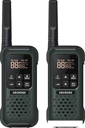 Портативная радиостанция Decross DC93 (2шт, зеленый), фото 2