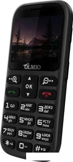 Кнопочный телефон Olmio C37 (черный) - фото 3 - id-p226280097