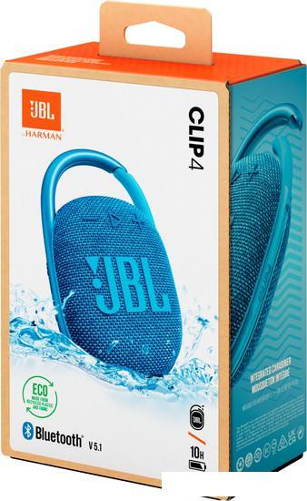 Беспроводная колонка JBL Clip 4 Eco (синий) - фото 7 - id-p226280104