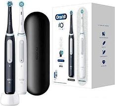 Комплект зубных щеток Oral-B iO Series 4 Duo (черный/белый), фото 3