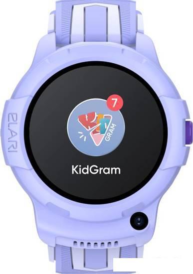 Детские умные часы Elari KidPhone 4G Wink (сиреневый) - фото 7 - id-p225072261