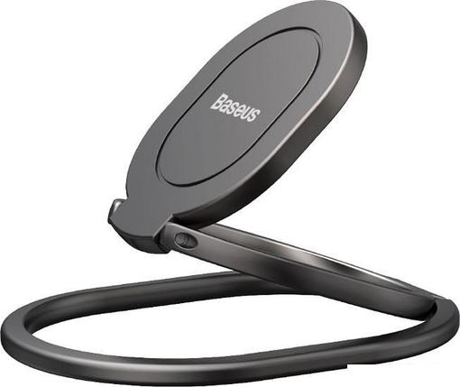 Накладка-держатель Baseus Rails Phone Ring Stand/Holder (темно-серый), фото 2