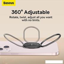 Накладка-держатель Baseus Rails Phone Ring Stand/Holder (темно-серый), фото 3