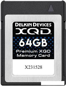 Карта памяти Delkin Devices Premium XQD 64GB