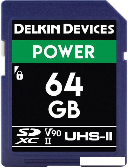 Карта памяти Delkin Devices SDXC Power UHS-II 64GB - фото 1 - id-p226206299