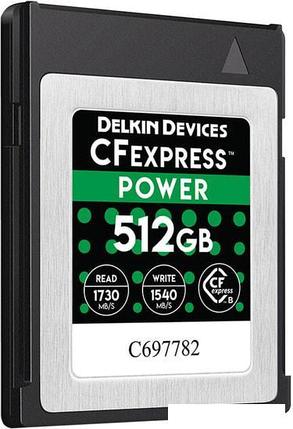 Карта памяти Delkin Devices Power CFexpress DCFX1-512 512GB, фото 2