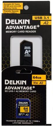 Карта памяти Delkin Devices Advantage+ SD Reader and Card Bundle SDXC 64GB - фото 1 - id-p226206439