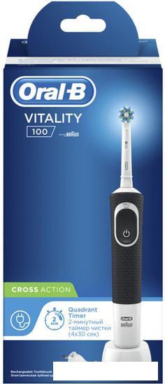 Электрическая зубная щетка Braun Oral-B Vitality 100 Cross Action D100.413.1 (черный) - фото 3 - id-p226279000