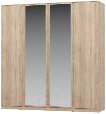 Шкаф НК Мебель Stern 4-х дверный с зеркалом / 72676508 - фото 1 - id-p226392860