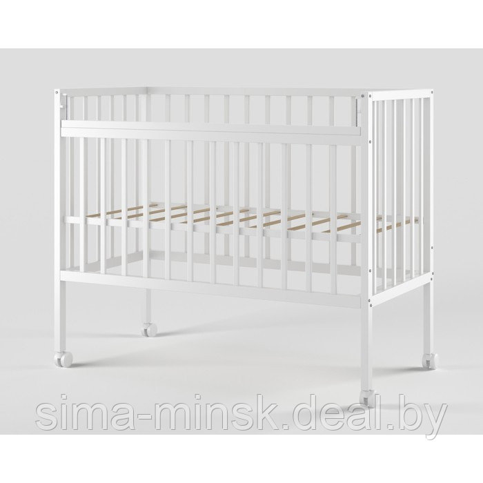Кровать детская Molli, на колесиках, белый - фото 1 - id-p226398317