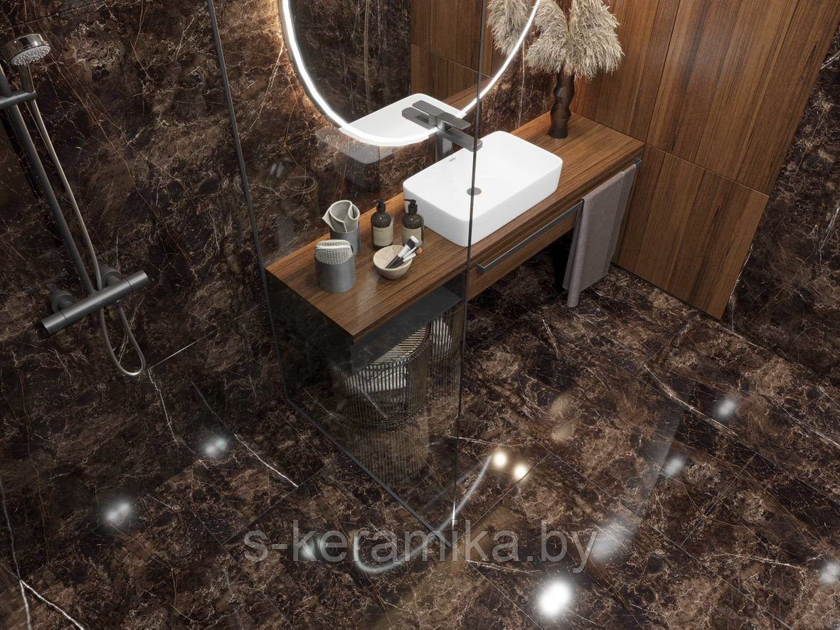 ONLYGRES MARBLE MOG402 ОНЛИГРЕС КЕРАМОГРАНИТ ПОЛИРОВАННЫЙ 120х60х9см. - фото 1 - id-p226399172