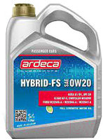 Моторное масло Ardeca Hybrid-FS 0W20 / P01092-ARD005