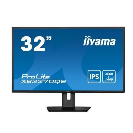 Монитор Iiyama 31.5" ProLite XB3270QS-B5 черный IPS LED 4ms 16:9 DVI HDMI M/M матовая HAS Piv 1200:1 250cd