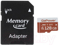 Карта памяти GoPower microSD 128GB Class10 UHS-I (U3) / 00-00025682