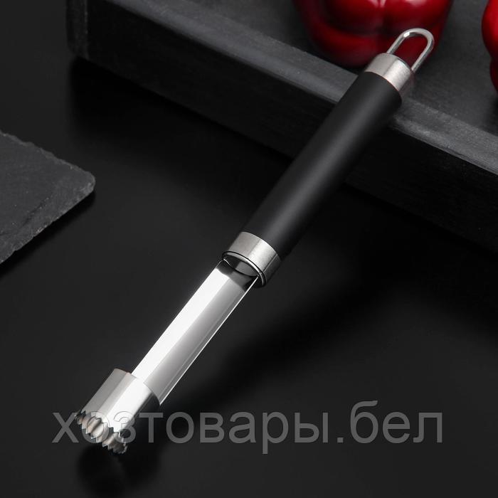 Нож для сердцевины 20,5см "Venus" ручка soft-touch, цвет черный - фото 1 - id-p190695106