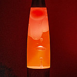 Светильник настольный металл, стекло, воск "Лава" Е14 25-35W серебро 34х8,5х8,5 см RISALUX, фото 6