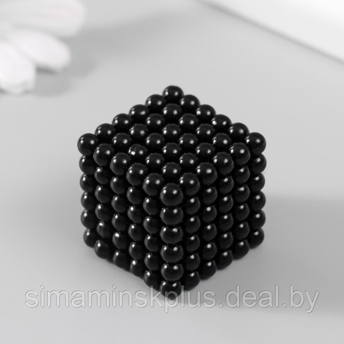 Антистресс магнит "Неокуб" 216 шариков d=0,5 см (черный) - фото 3 - id-p226407067