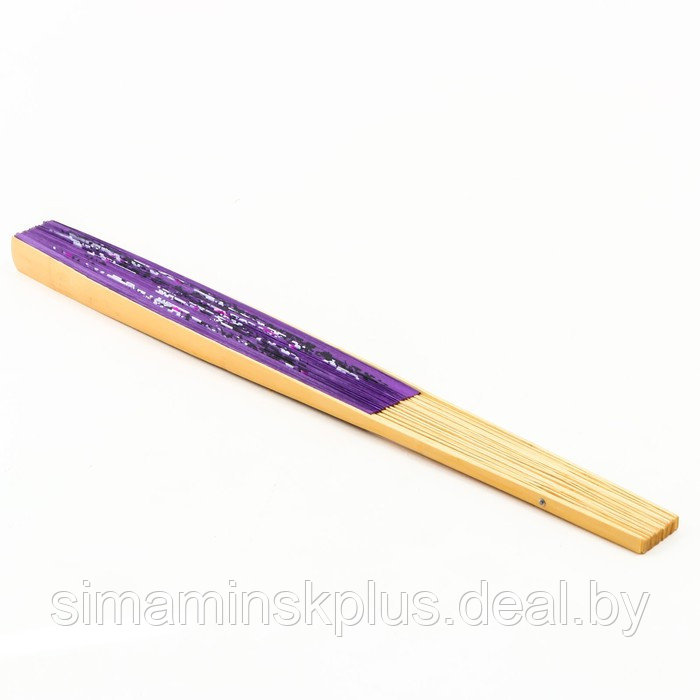 Веер бамбук, текстиль h=120 см "Сакура" фиолетовый - фото 6 - id-p226407069