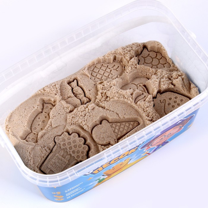 Игрушка в наборе «Волшебный песок», с формочками 8 шт., песочный, 2 кг - фото 3 - id-p226406916
